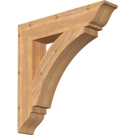 Thorton Traditional Smooth Bracket, Western Red Cedar, 5 1/2W X 30D X 30H